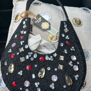 From India to You Viral Hard to Find Cowboy Boot Beaded Bag Western Purse   NWT